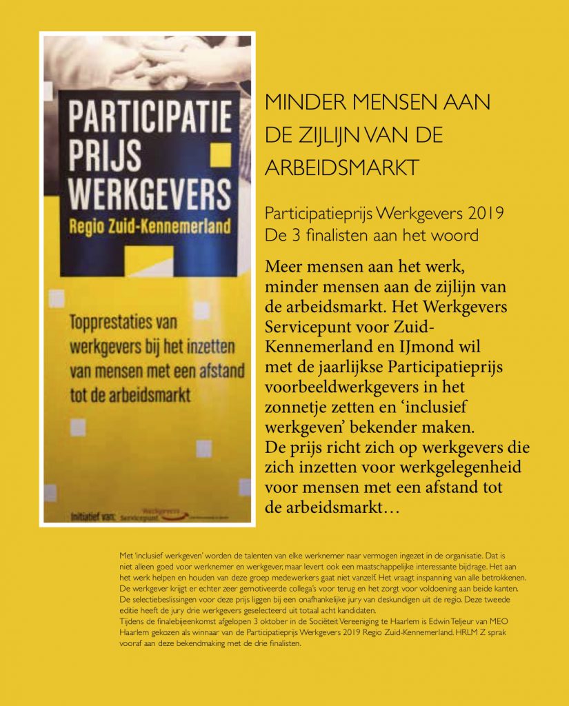 Interviews finalisten Participatieprijs werkgevers 2019 zakenglossy HRLM-Z 18-11-19 copy