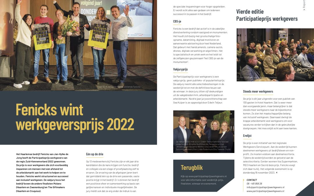 Participatieprijs werkgevers 2022 in INTO business