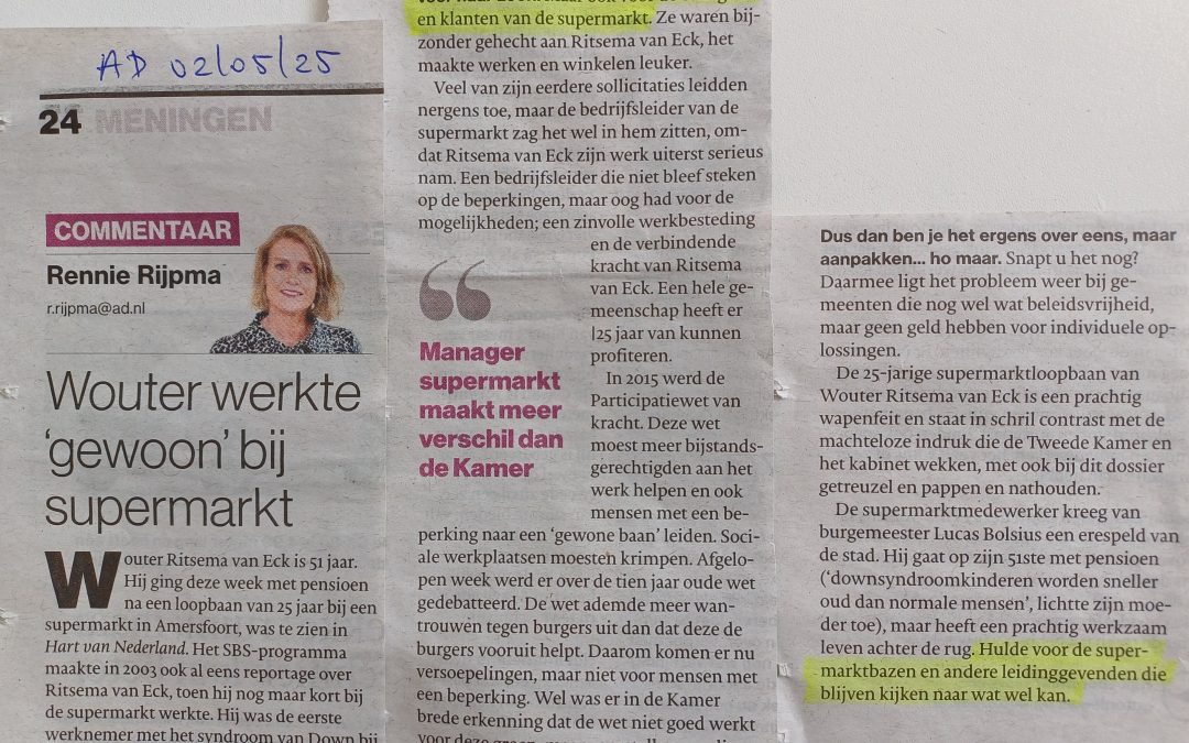 Complimentje voor werkgevers